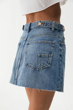 دامن کوتاه جین پول اند بیر Pull & Bear (ساخت اسپانیا)
