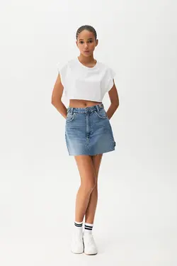دامن کوتاه جین پول اند بیر Pull & Bear (ساخت اسپانیا)