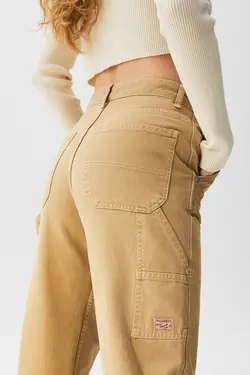 شلوار زنانه نسکافه ای راسته پول اند بیر Pull & Bear (ساخت اسپانیا)