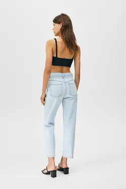 شلوار جین زنانه مام استایل پول اند بیر Pull & Bear (ساخت اسپانیا)