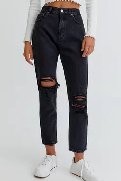 شلوار جین زنانه مام استایل فیت پول اند بیر Pull & Bear (ساخت اسپانیا)