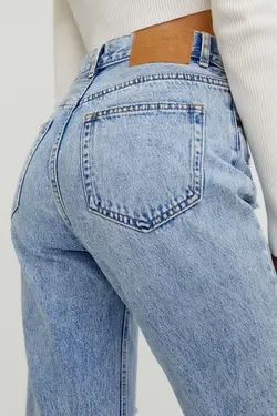 شلوار جین زنانه مام استایل فیت پول اند بیر Pull & Bear (ساخت اسپانیا)