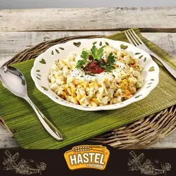 مانتی هاستل HASTEL حاوی گوشت چرخ کرده و سویا وزن 500 گرم