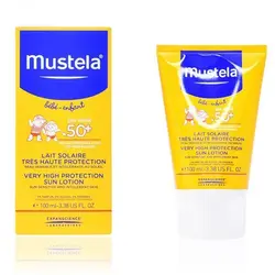 کرم ضد آفتاب کودک spf50 موستلا mustela حجم 100 میل