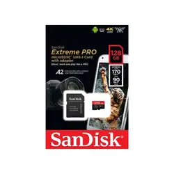 کارت حافظه سن دیسک مدل Extreme pro ظرفیت 128 گیگابایت - فروشگاه اینترنتی لیپک