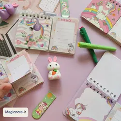 دفترچه یونیکورن همراه با پست ایت