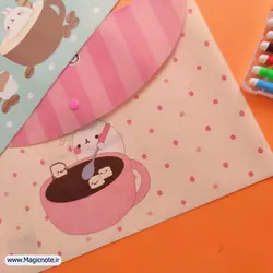 پوشه ی دکمه دار طرح مولانگ