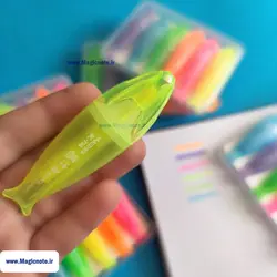 ماژیک هایلایتر فانتزی طرح ماهی (6رنگ)