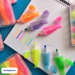 ماژیک هایلایتر فانتزی طرح ماهی (6رنگ)