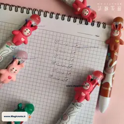 خودکار شش رنگ طرح خرگوش