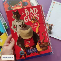 دفتر مشق حاشیه دار فانتزی 40 برگ سیمی