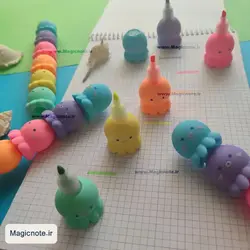 هایلایتر هشت پا سایز بزرگ (4رنگ)