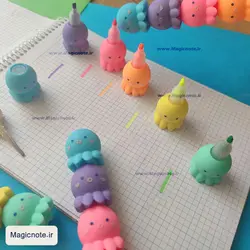 هایلایتر هشت پا سایز بزرگ (4رنگ)