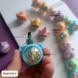 هایلایتر فانتزی طرح خرس اکلیلی (5رنگ)