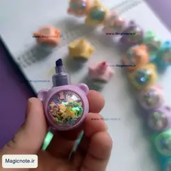 هایلایتر فانتزی طرح خرس اکلیلی (5رنگ)