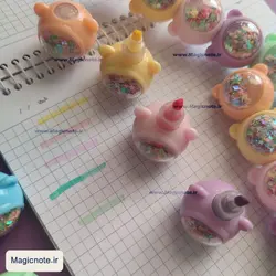 هایلایتر فانتزی طرح خرس اکلیلی (5رنگ)