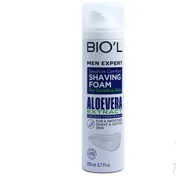 مشاوره و خريد فوم اصلاح آقایان برند بیول مخصوص پوست حساس حاوی عصاره آلوئه ورا 200 میل از فروشگاه اینترنتی مهسا مارکت
