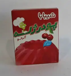 شیبابا پودر ژله آلبالو100g