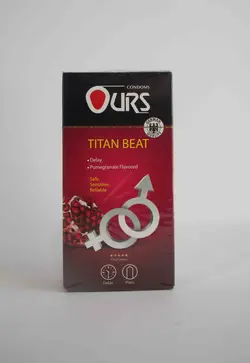 Titan Beatکاندوم تاخیری تنگ کننده انار