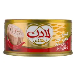 کنسرو ماهی تن فلفل قرمز 180 گرمی طلایی لادن