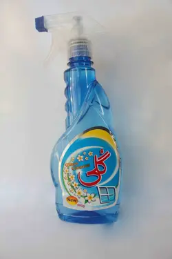 گلی مایع شیشه شوی 500گرم آبی (طرح جدید)