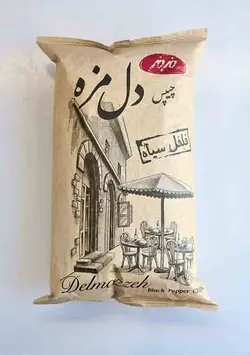 مزمز چيپس سنتی فلفل سیاه دل مزه 180گرمی