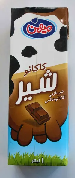 میهن شیر کاکائو پاستوریزه 1 لیتری