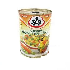 یک و یک کنسرو مخلوط سبزیجات 420 گرم درب آ.ب  - 12ع