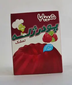 شیبابا پودر ژله تمشک 100گرمی