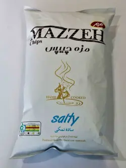مزمز مزه چیپس متوسط ساده نمکی(65گ)