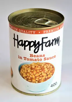 هپی فارم کنسرو لوبیا 400 گرمی هپی فارم