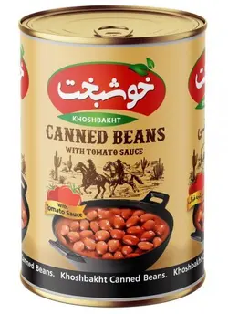 خوشبخت کنسرو لوبیا با سس گوجه مکنزی 380گرمی