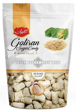 گلیران شکر پنیر کنجدی بسته سلفونی 500 گرم