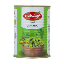 خوشبخت کنسرو نخود سبز  380 گرمی