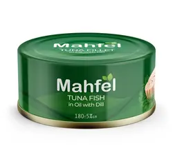 محفل تن ماهی 180 گ در روغن با شوید