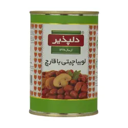 دلپذیر کنسرو لوبیا و قارچ420گرم