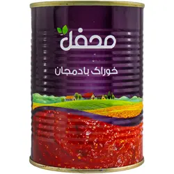 محفل کنسرو خوراک بادمجان قوطی 380 گرمی