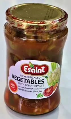 اصالت ترشی مخلوط با رب گوجه 680 گرمی