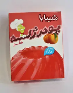 شیبابا پودر ژله هلو 100گرمی