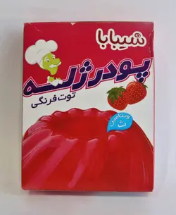 شیبابا پودر ژله توت فرنگی 100g