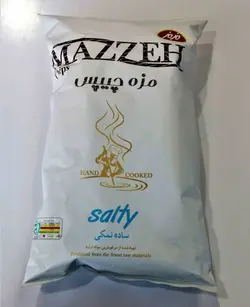 مزمز مزه چیپس الگانس ساده نمکی( 135گ)