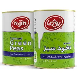 روژین کنسرو نخود سبز 420 گرمی