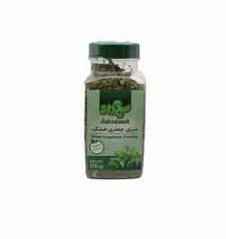 سبزدانه سبزی جعفری خشک پت 100 گرم