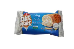 کیک میک-کیک مینی رول وانیلی با کرم خامه 40 گرمی