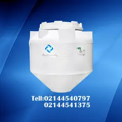 مخزن پلاستیکی قیفی 1000 لیتری تک لایه پلاستونیک