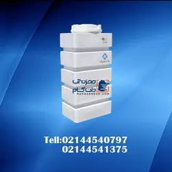 مخزن پلی اتیلن 230 لیتری مکعبی بی رنگ پلاستونیک