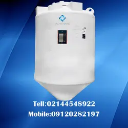 مخزن پلاستیکی قیفی 2000 لیتری تک لایه پلاستونیک