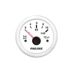 گیج فشار روغن سفید کد 15305