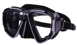 ماسک غواصی سیلیکونی با شیشه سکوریت مشکی