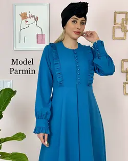 مانتو دکمه دار زنانه مدل پرمین - فروشگاه پوشاک